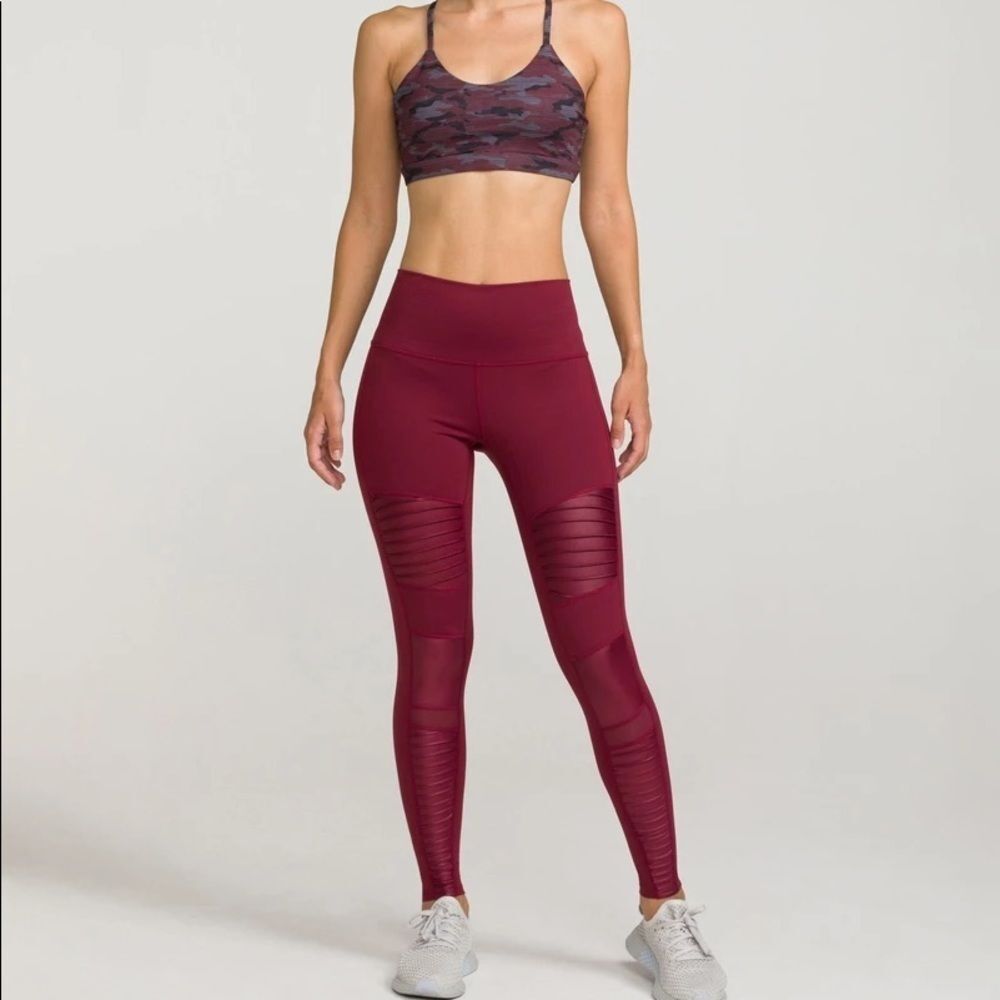 I AM BECOMING Soho Moto Leggings in Windsor Wine 8